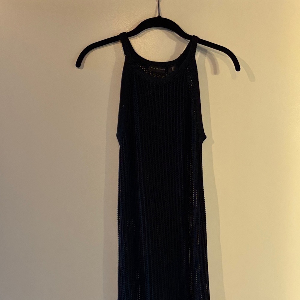 Tahari Black Swim Coverup